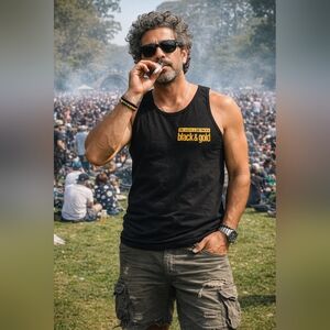 Benson & Hedges Cigarettes Vintage 1990's Black Tank Top XL